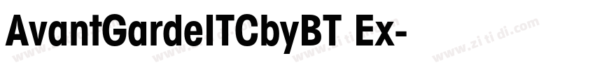 AvantGardeITCbyBT Ex字体转换